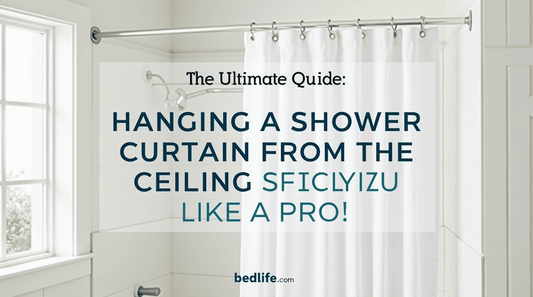 Hanging a Shower Curtain From the Ceiling