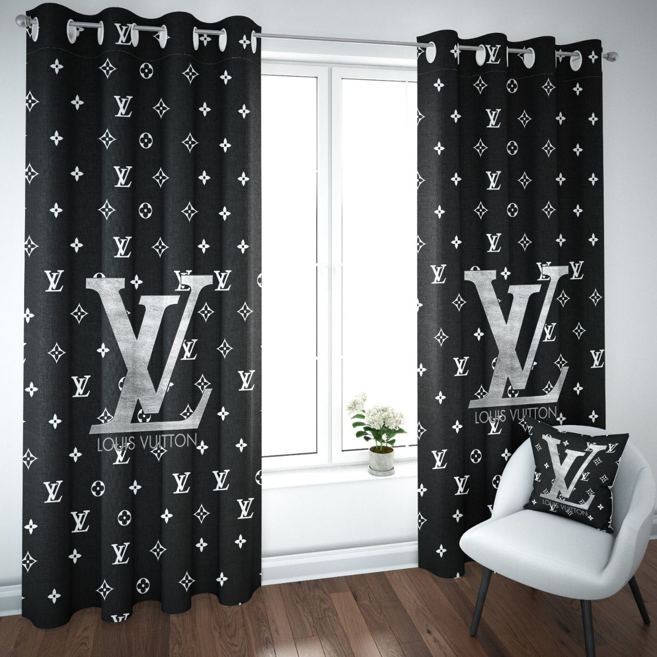 louis vuitton windows curtains