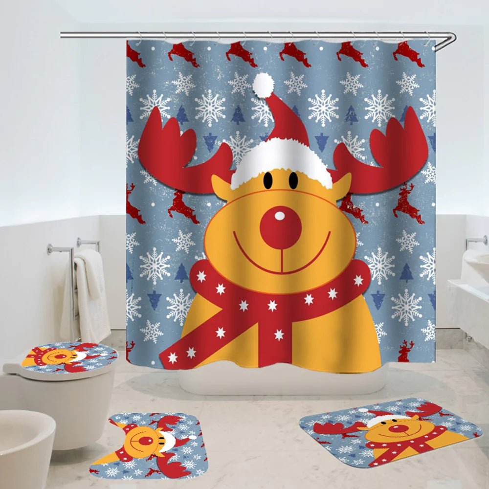 christmas shower curtains