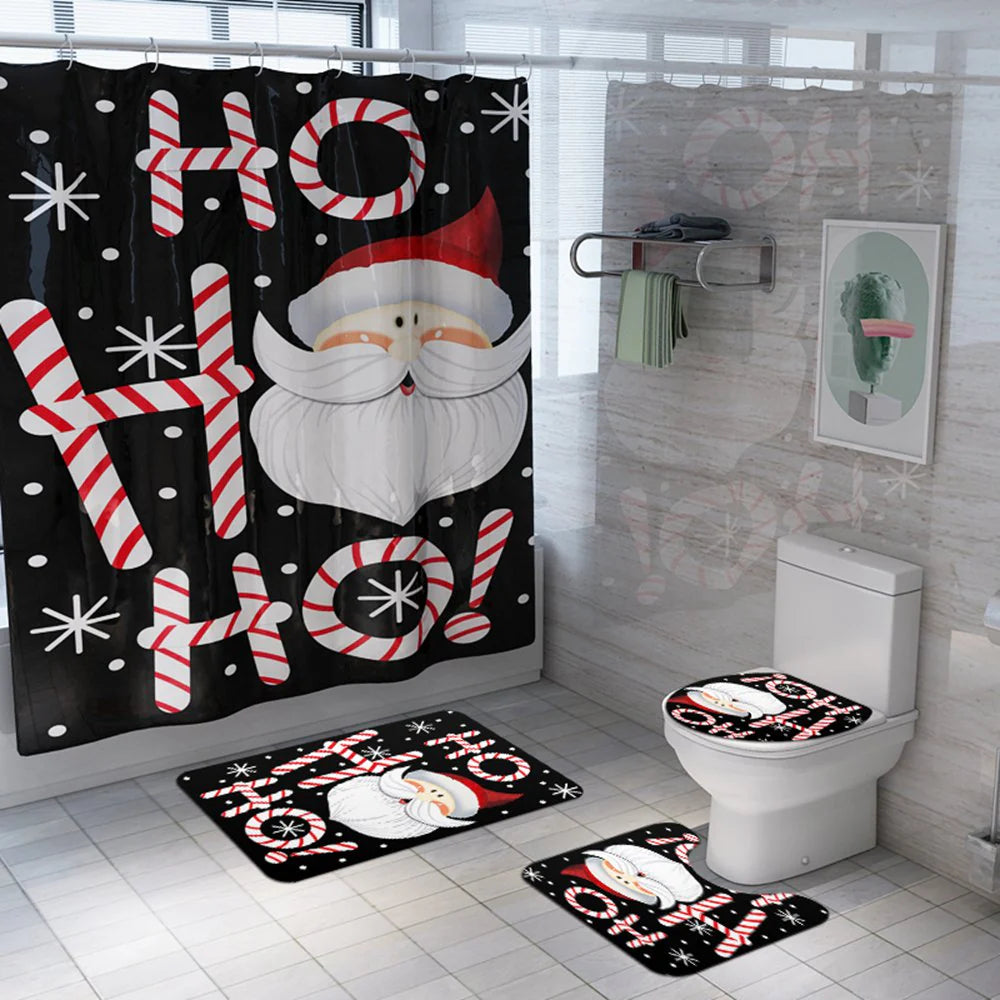 christmas shower curtains