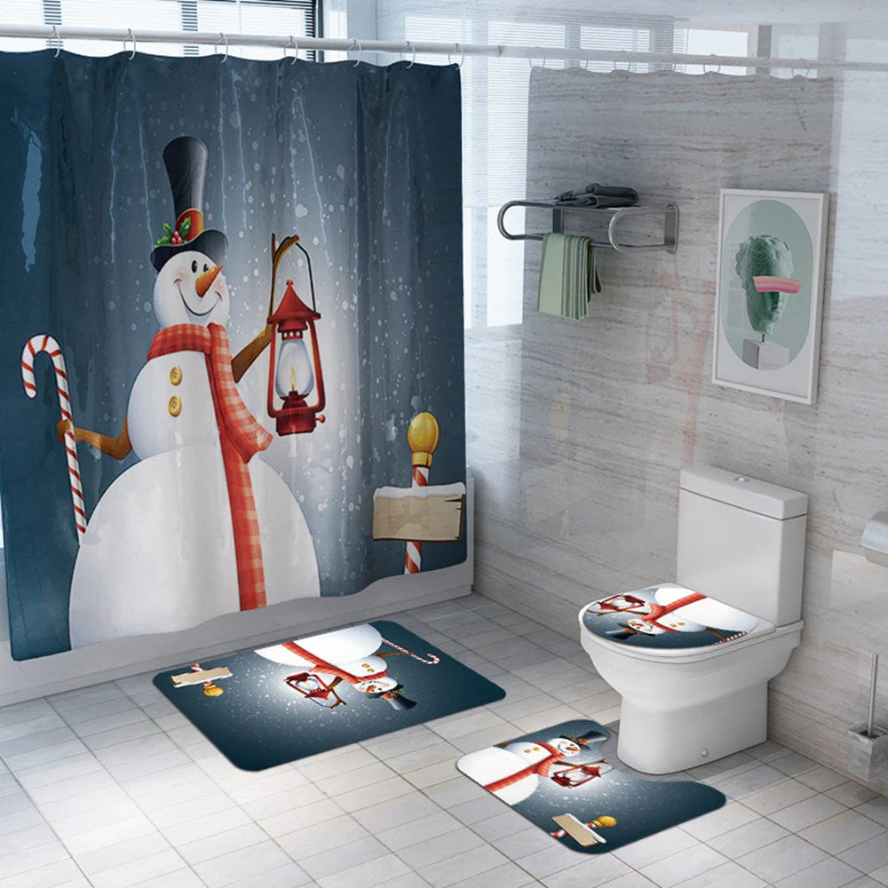 christmas shower curtains