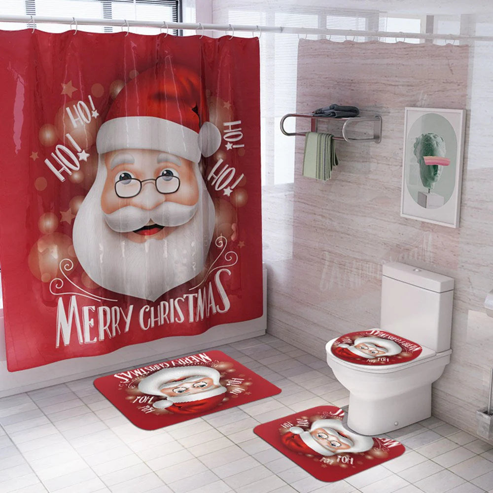 christmas shower curtains