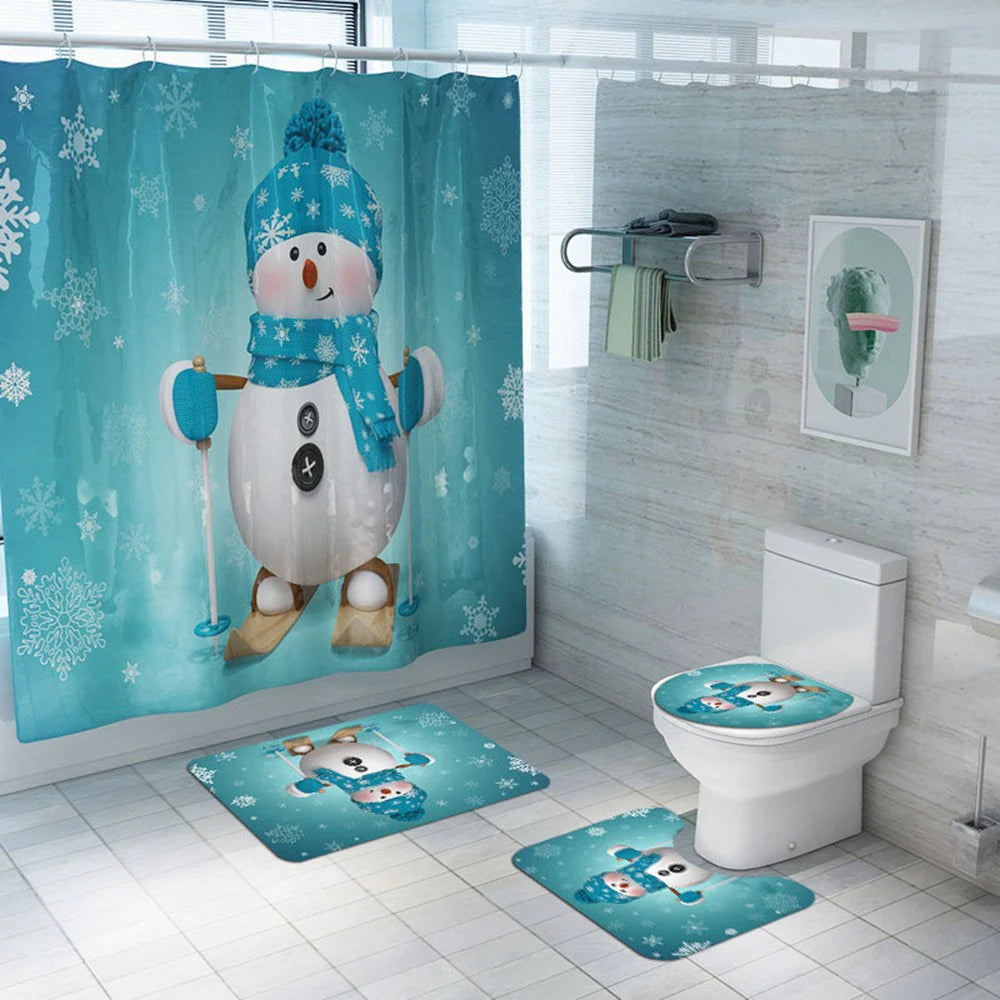 christmas shower curtains