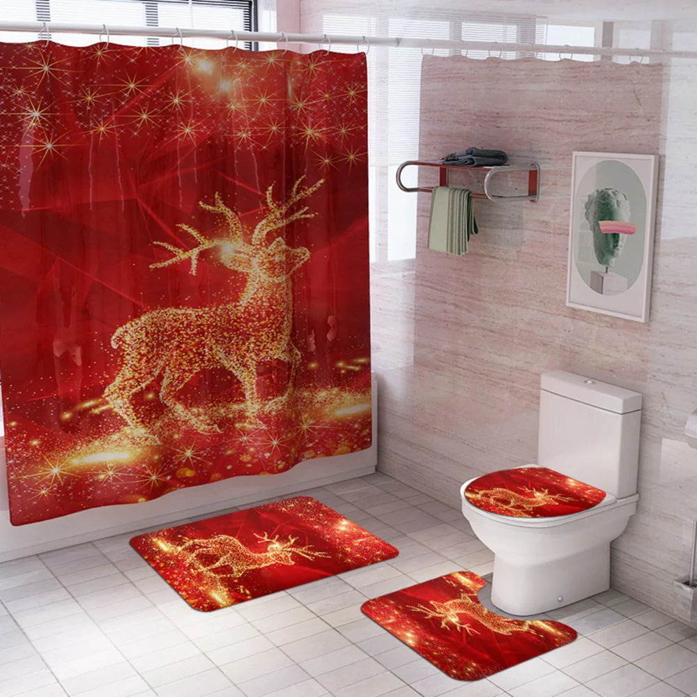 christmas shower curtains