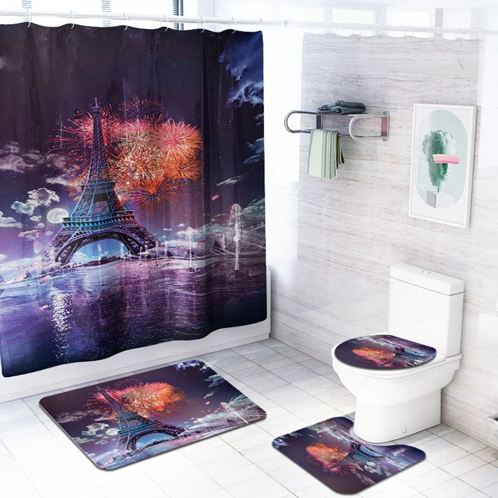 christmas shower curtains