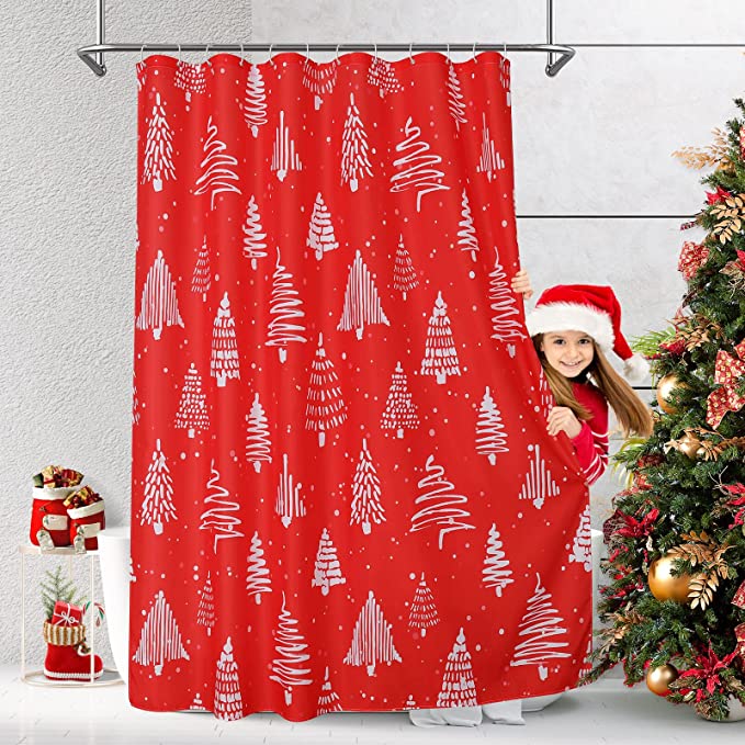 christmas shower curtains