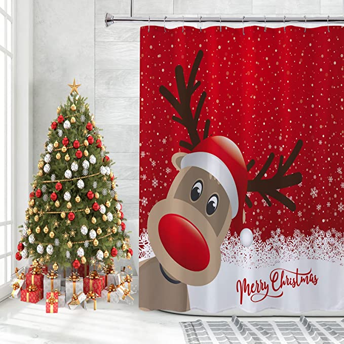 christmas shower curtains