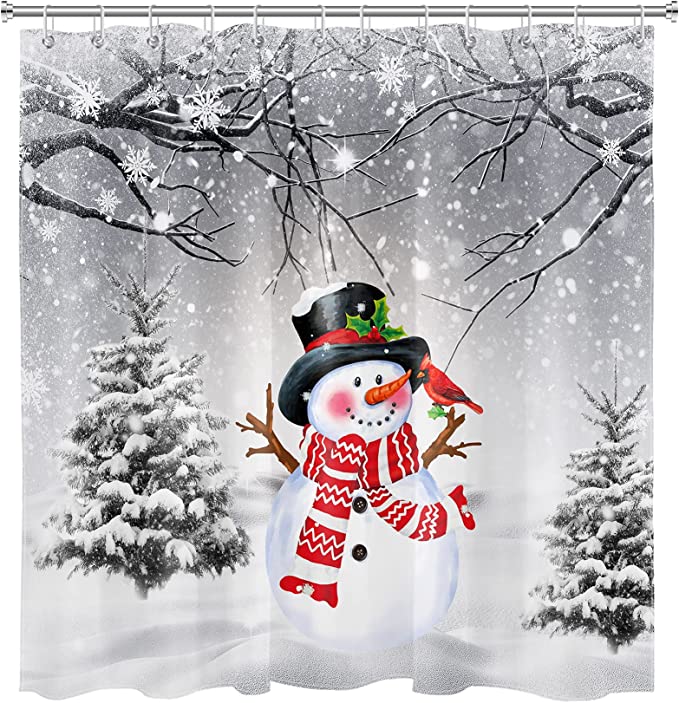 christmas shower curtains