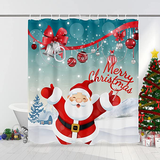christmas shower curtains
