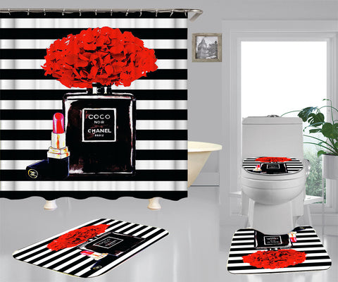 Chanel shower curtain