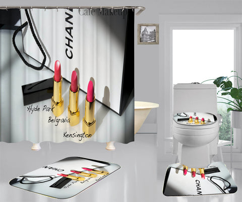 Chanel shower curtain