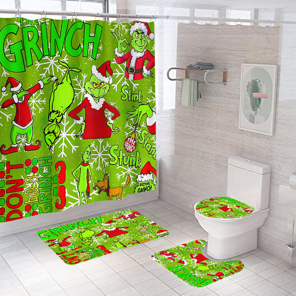 grinch bathroom set