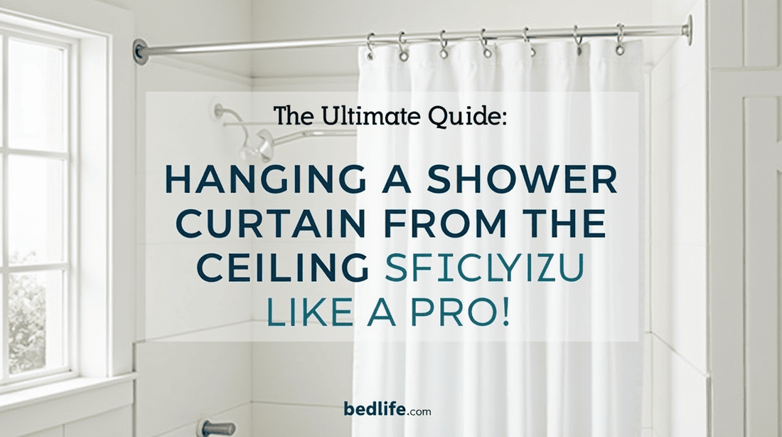 Hanging a Shower Curtain From the Ceiling