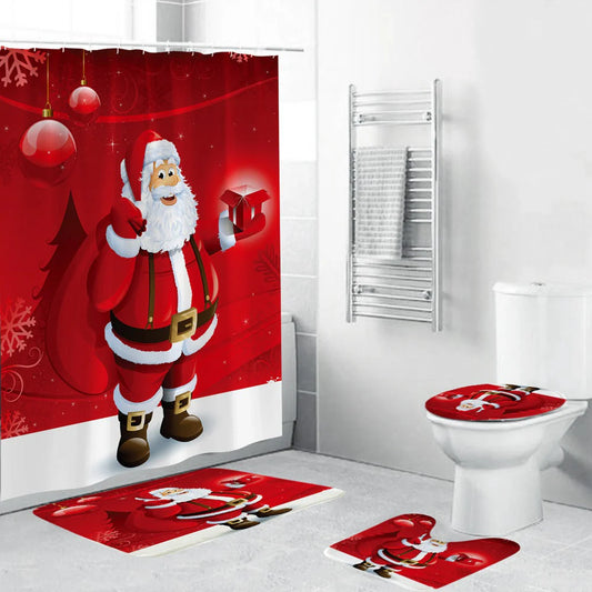 christmas shower curtains