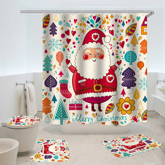 christmas shower curtains