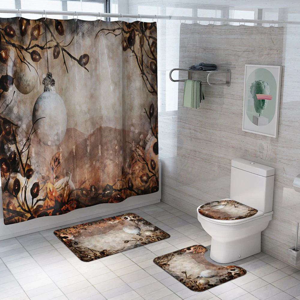 christmas shower curtains