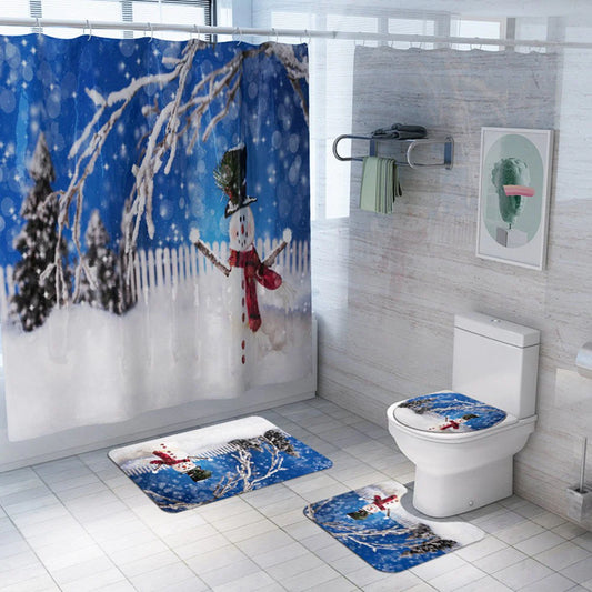 christmas shower curtains