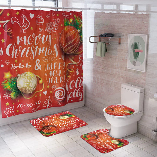 christmas shower curtains