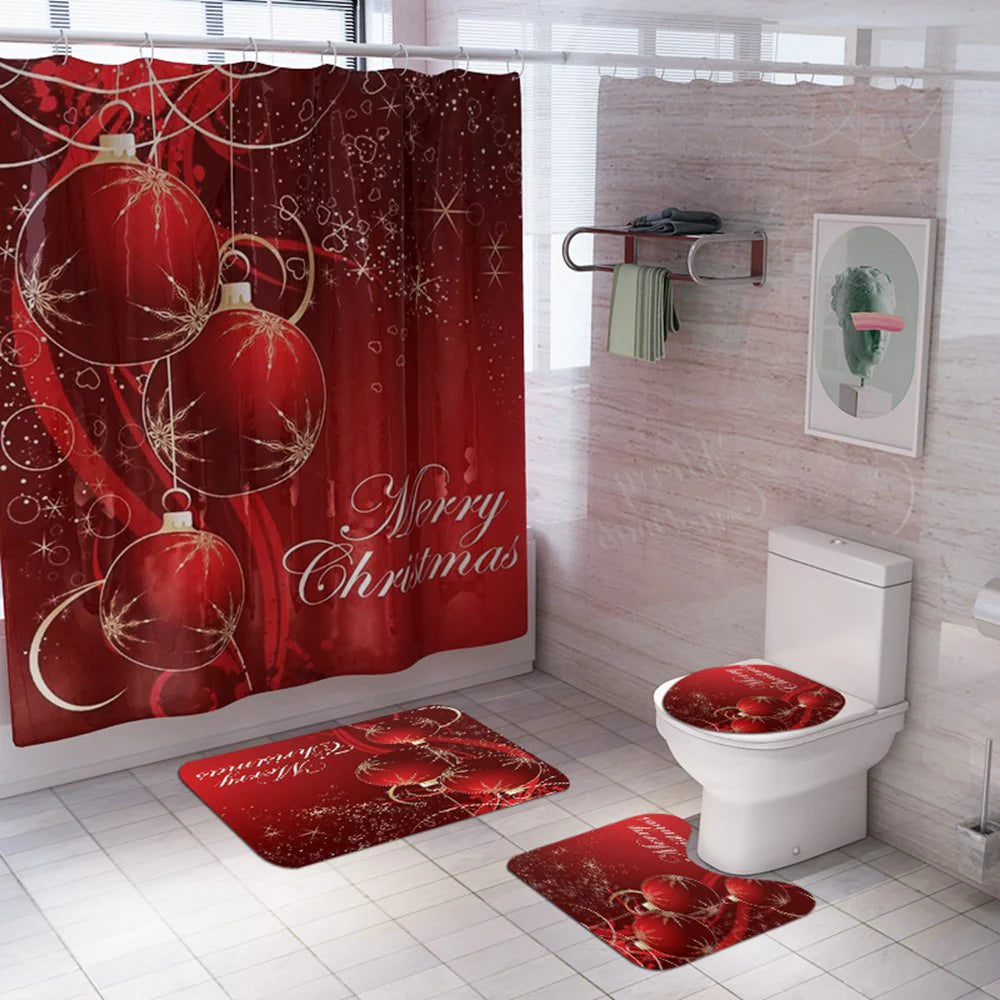 christmas shower curtains