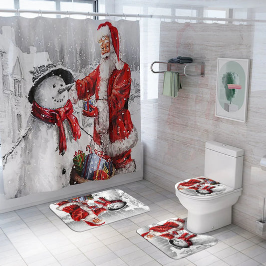 christmas shower curtains