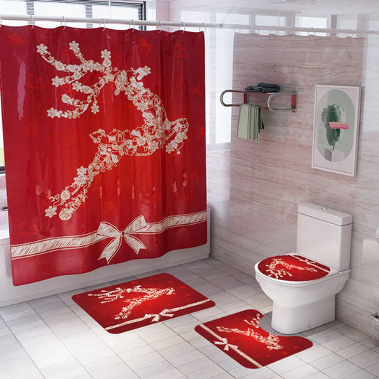 christmas shower curtains