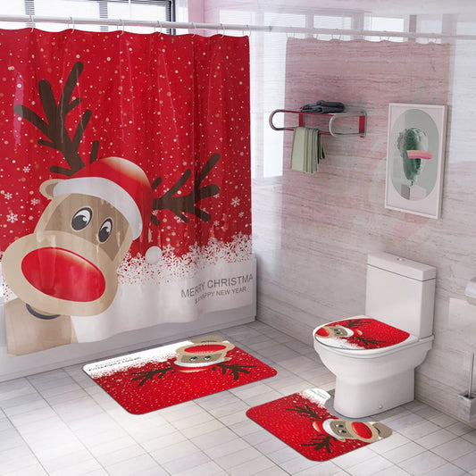 christmas shower curtains