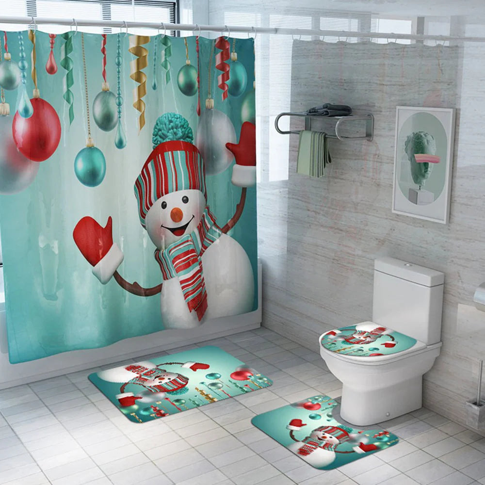 christmas shower curtains