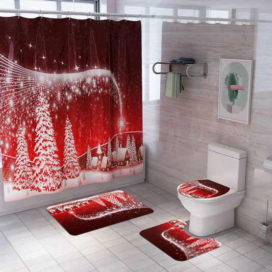 christmas shower curtains
