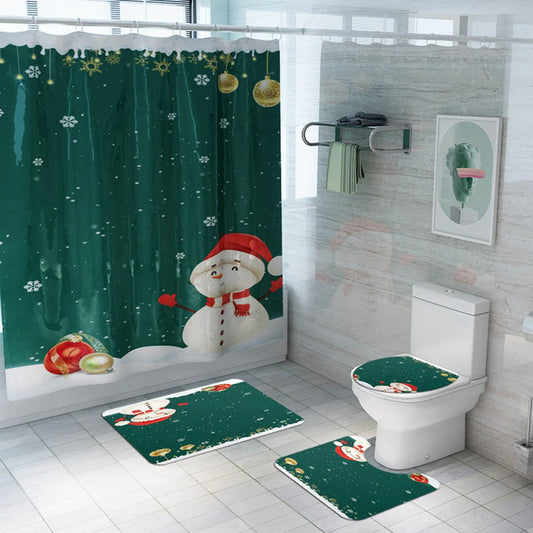 christmas shower curtains