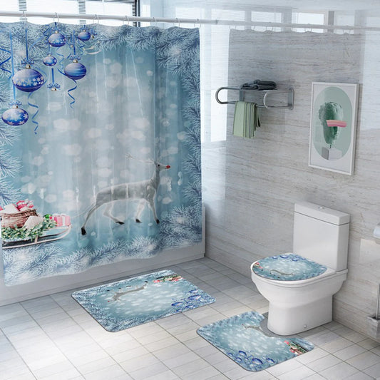 christmas shower curtains