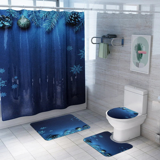 christmas shower curtains