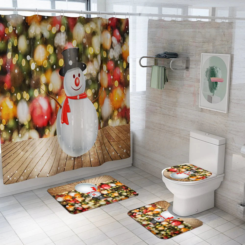 christmas shower curtains