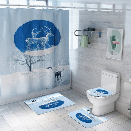 christmas shower curtains