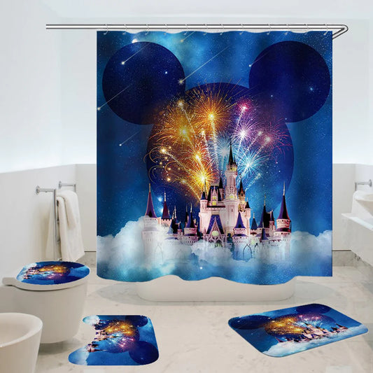 christmas shower curtains

