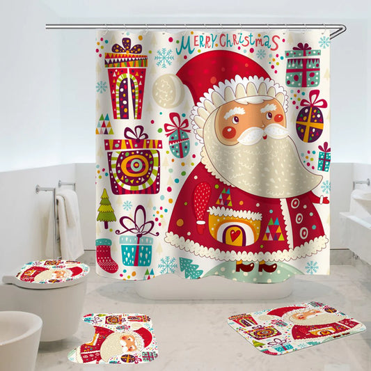 christmas shower curtains