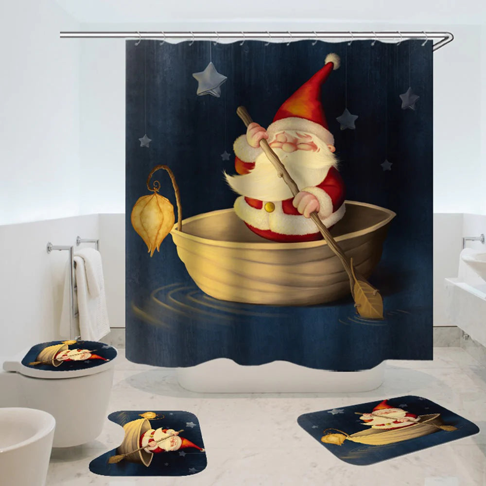 christmas shower curtains