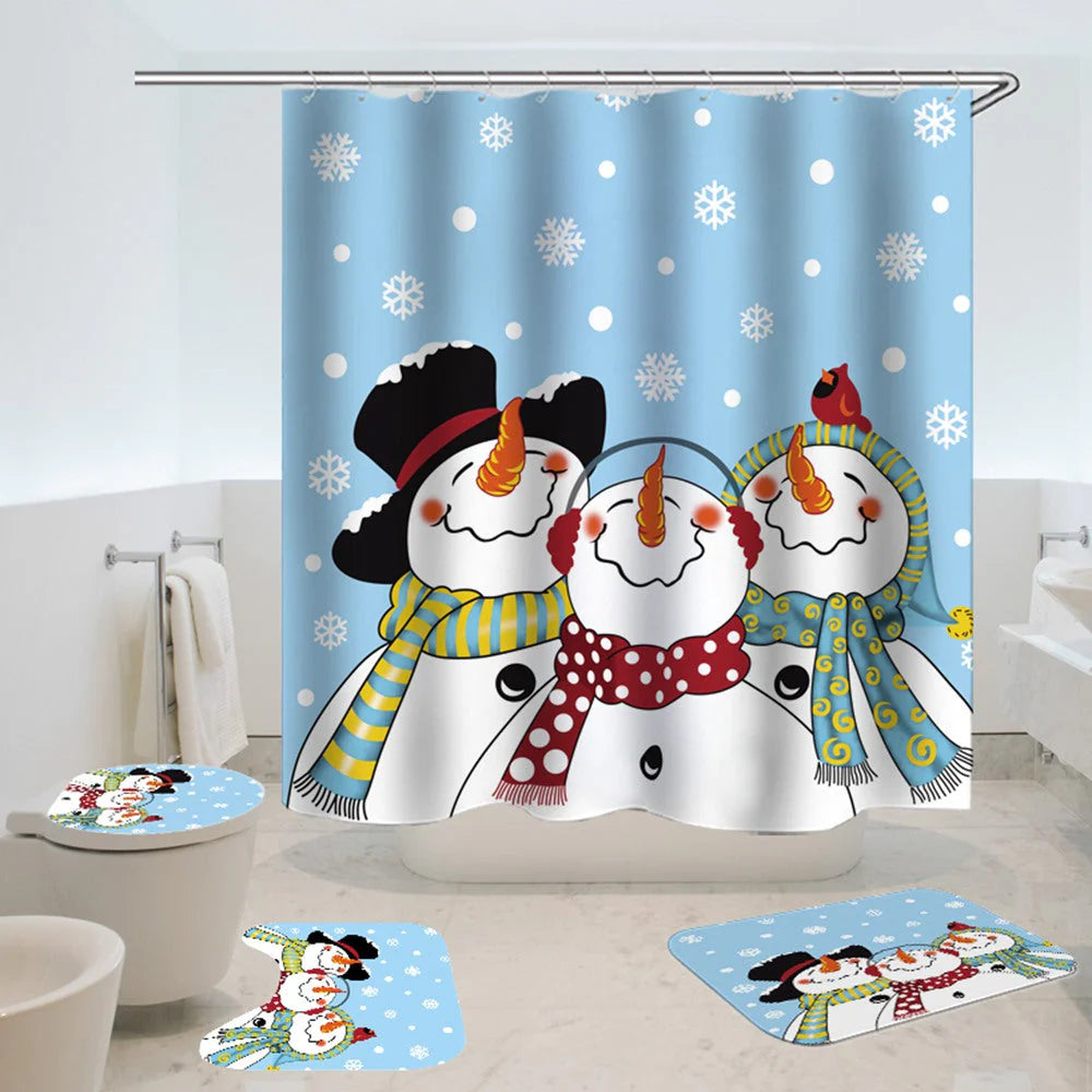 christmas shower curtains