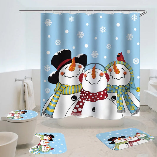 christmas shower curtains