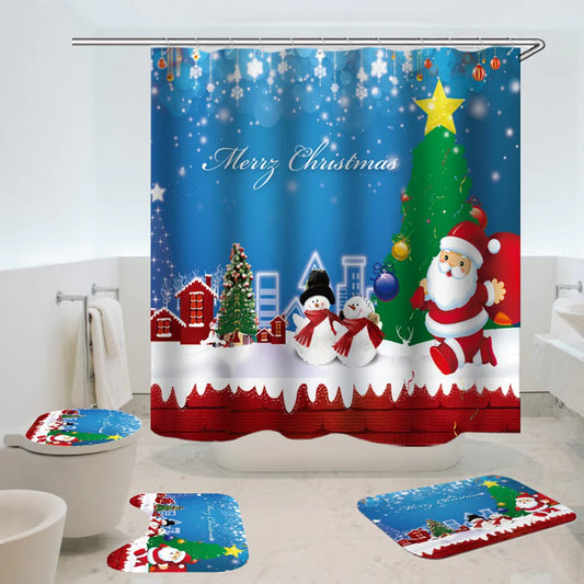 christmas shower curtains