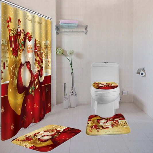 christmas shower curtains