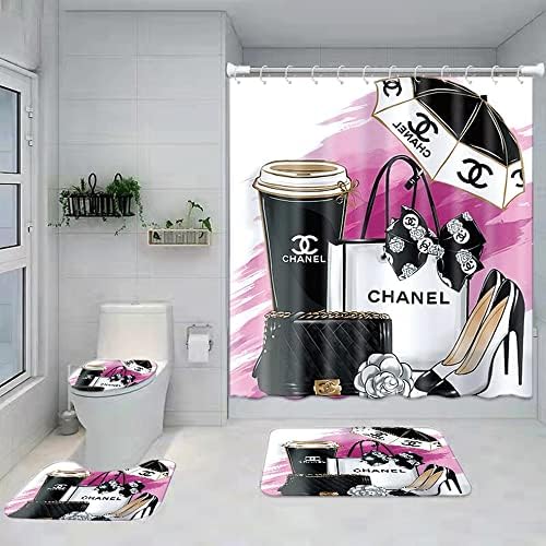 chanel shower curtain