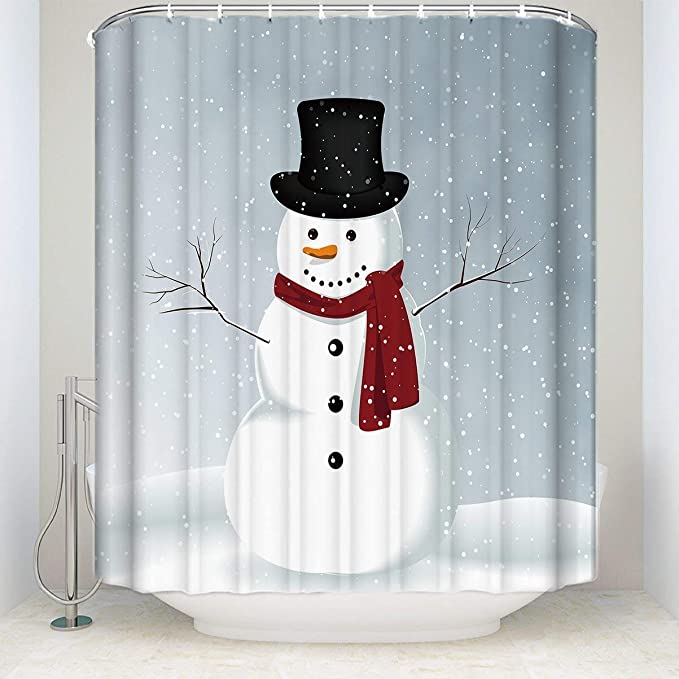 christmas shower curtains