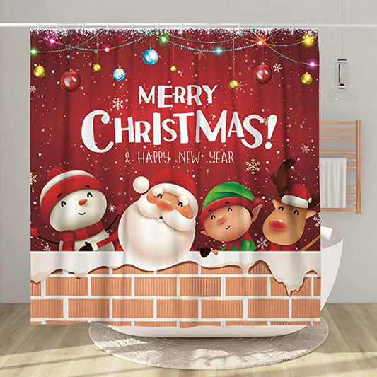 christmas shower curtains