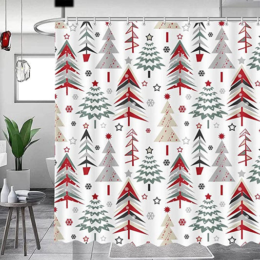 christmas shower curtains
