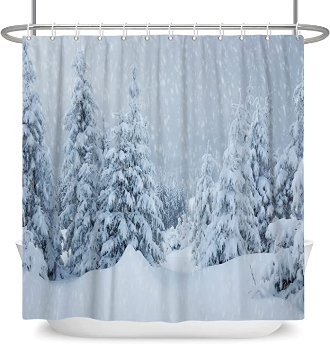 christmas shower curtains
