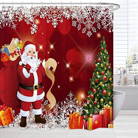 christmas shower curtains