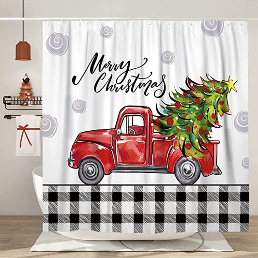 christmas shower curtains