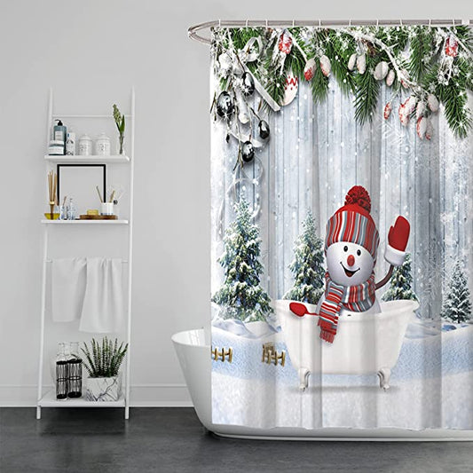 christmas shower curtains