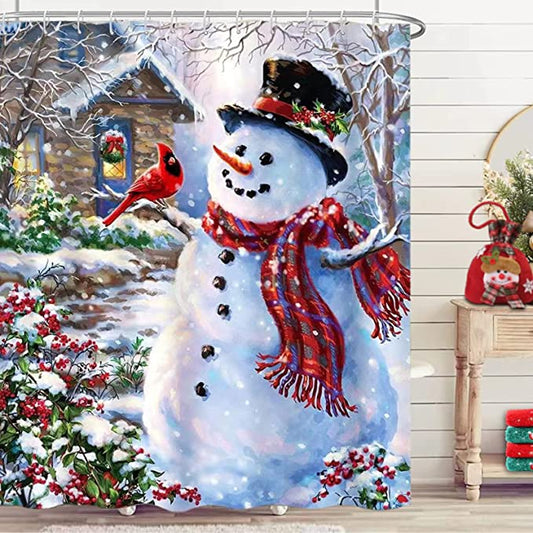 christmas shower curtains
