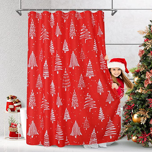 christmas shower curtains